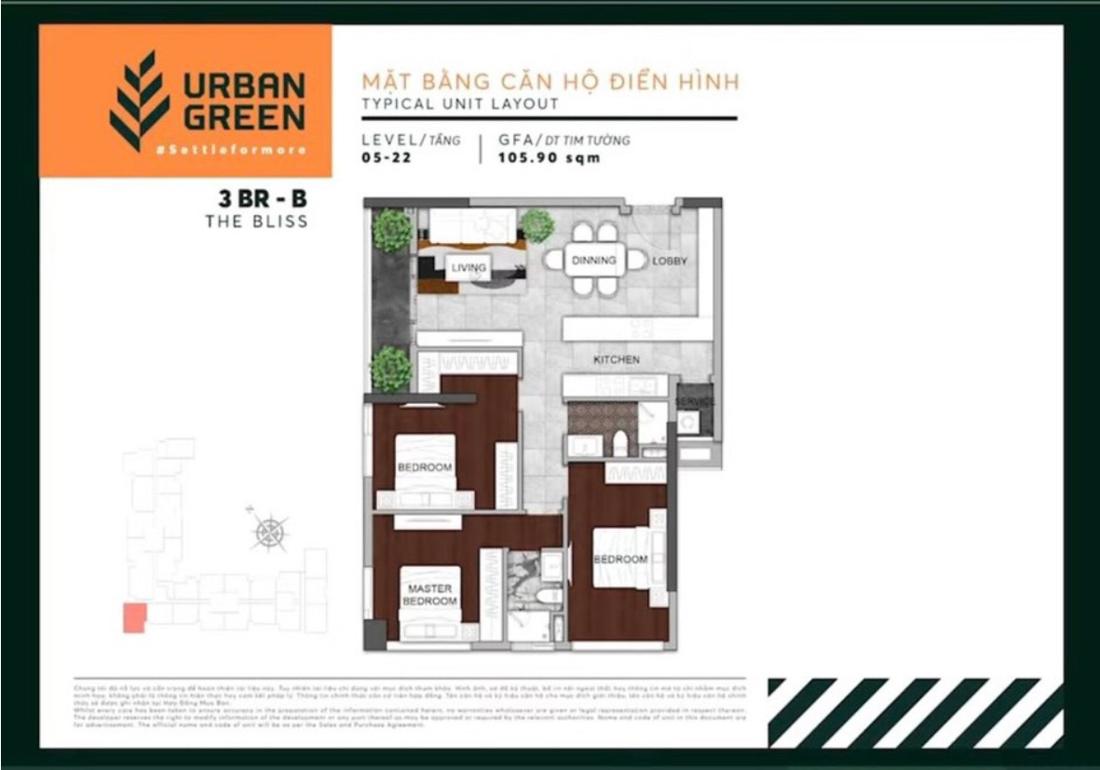 Thiết kế căn hộ Urban Green
