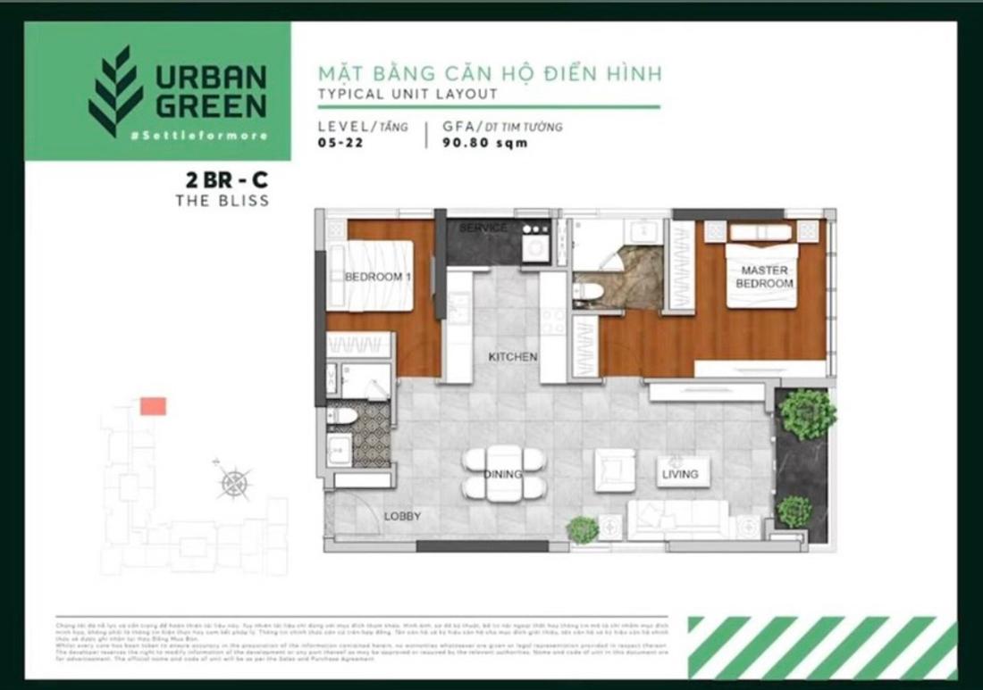 Thiết kế căn hộ Urban Green