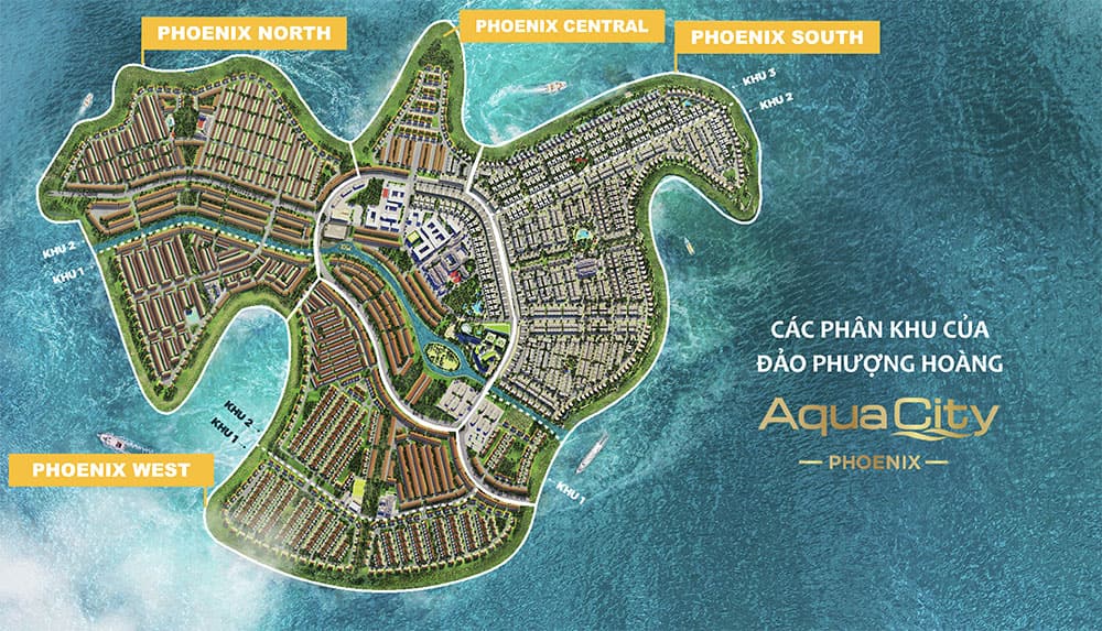 Mặt bằng Đảo Phượng Hoàng Aqua City