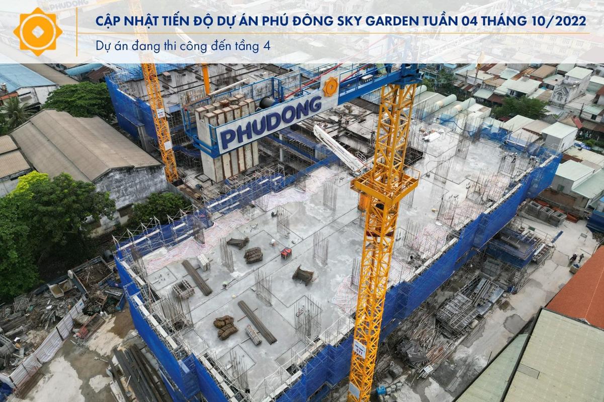 Tiến độ tháng 11/2022 Phú Đông Sky Garden