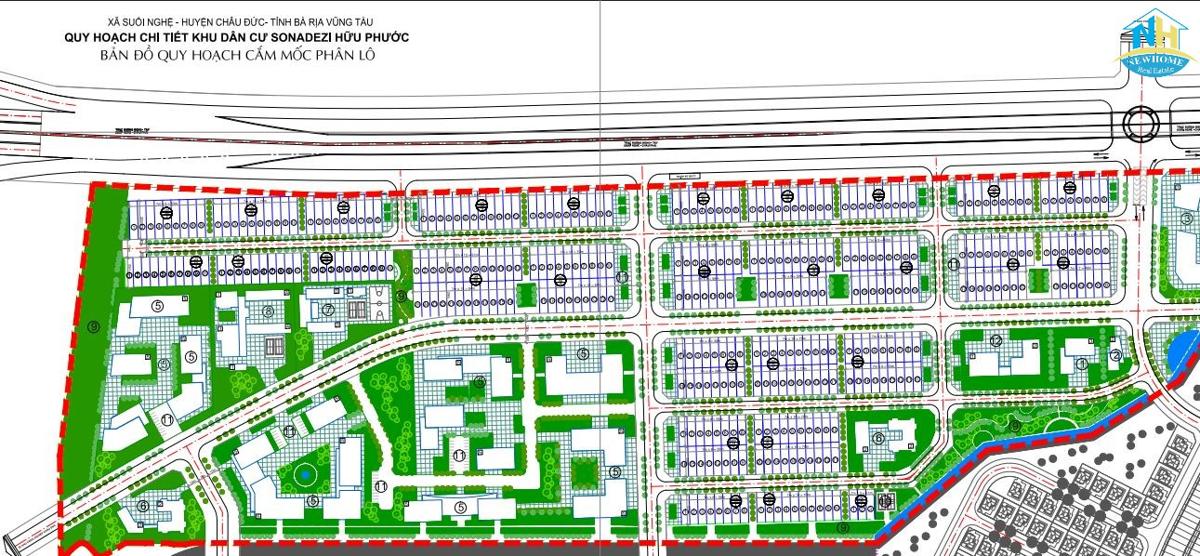 Mặt bằng Sonadezi Hữu Phước