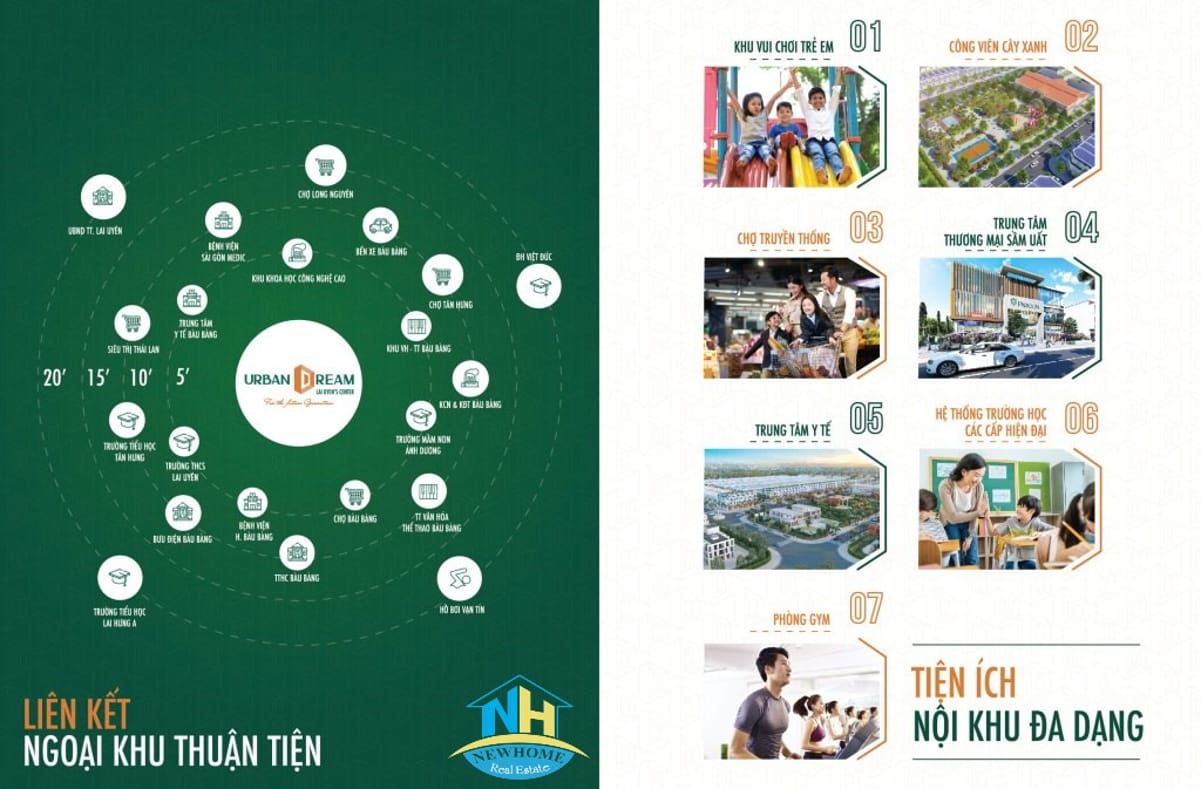 Tiện ích ngoại khu Urban Dream