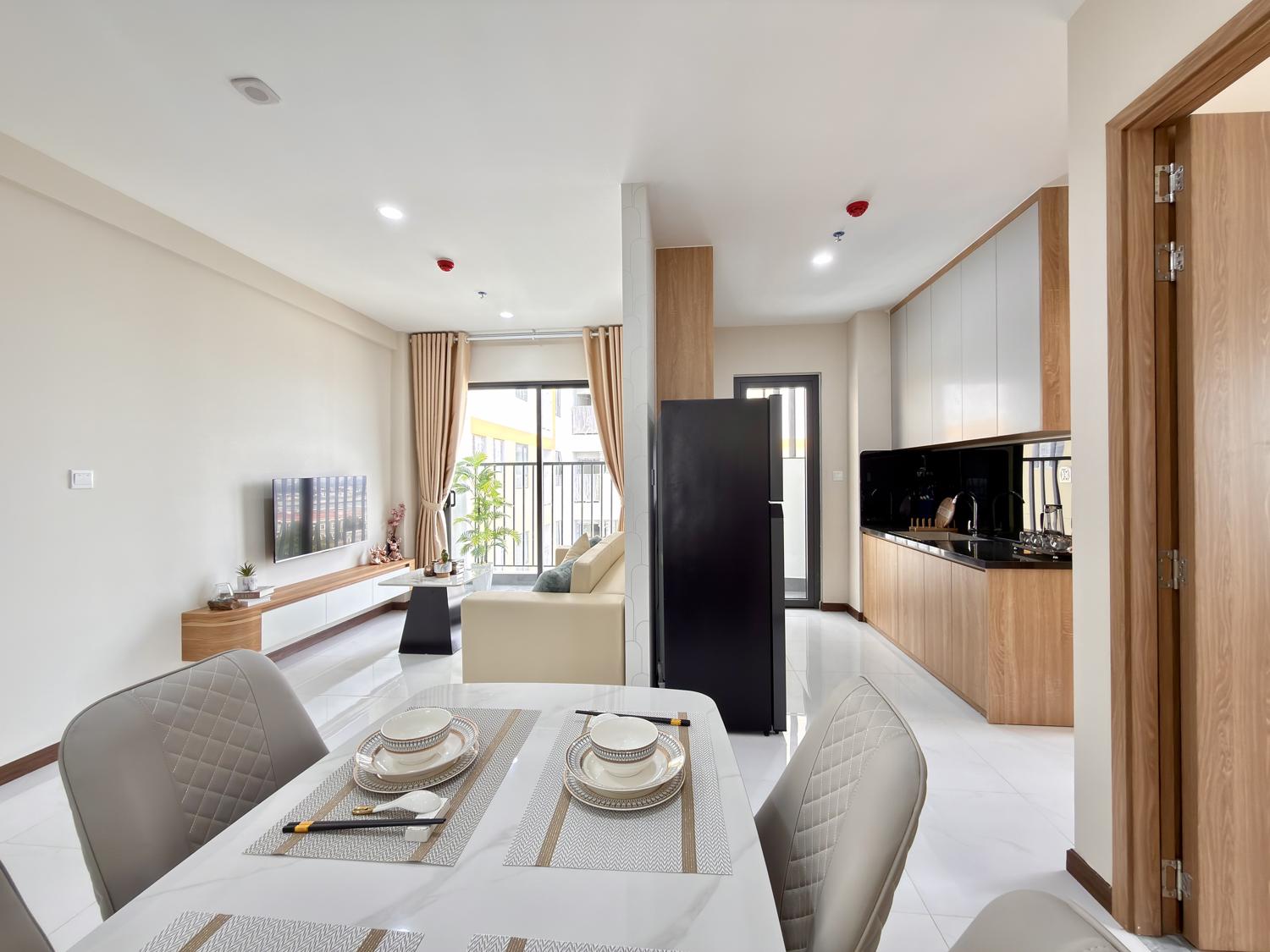 Hình ảnh bàn giao thực tế căn 2 phòng ngủ Diamond Boulevard