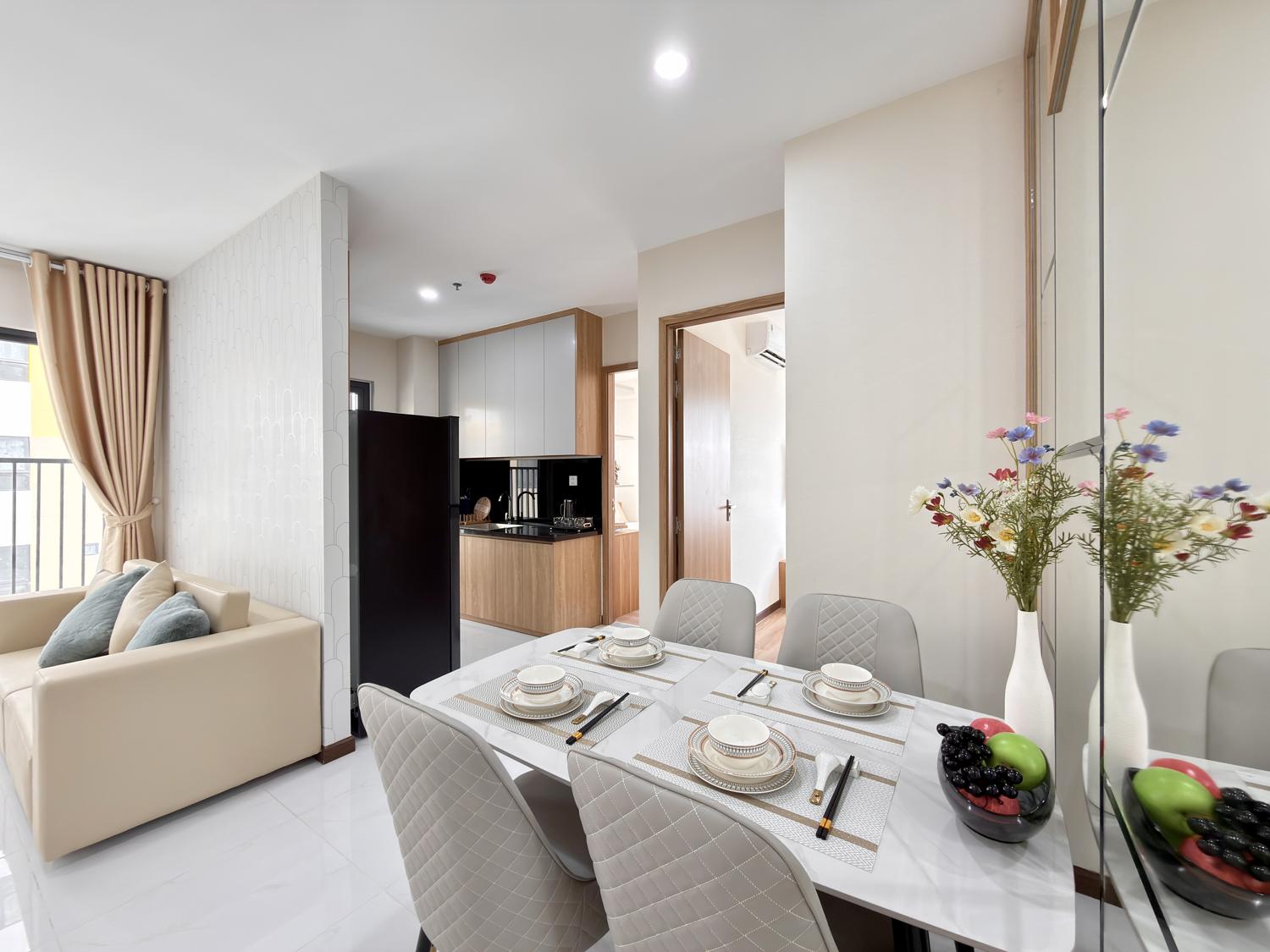 Hình ảnh bàn giao thực tế căn 2 phòng ngủ Diamond Boulevard