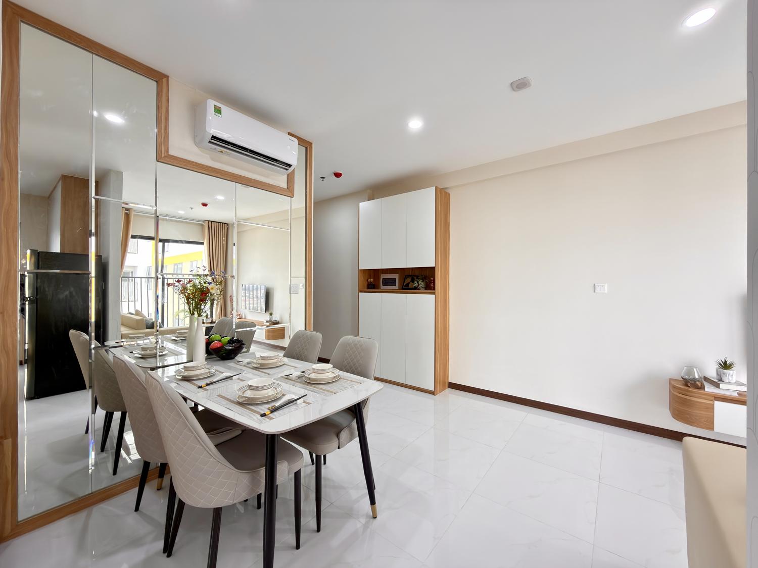 Hình ảnh bàn giao thực tế căn 2 phòng ngủ Diamond Boulevard