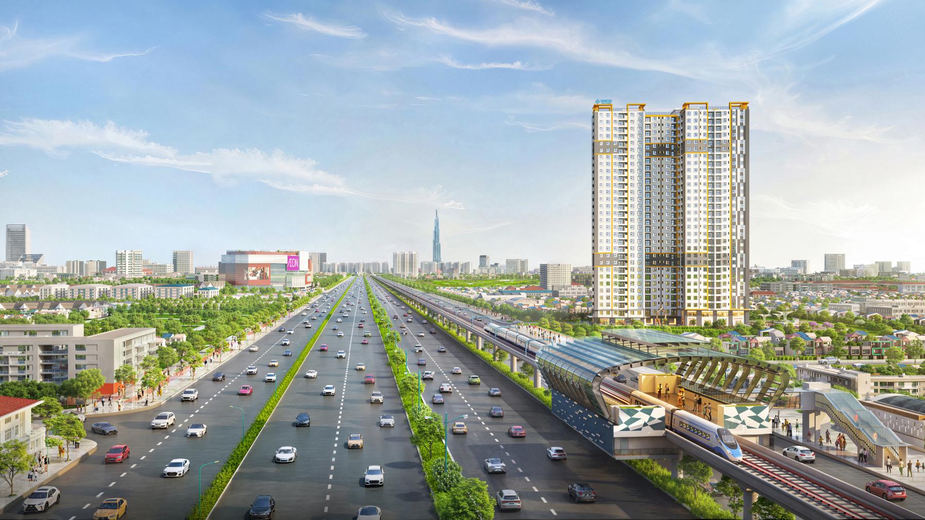 Phối cảnh dự án Diamond Boulevard