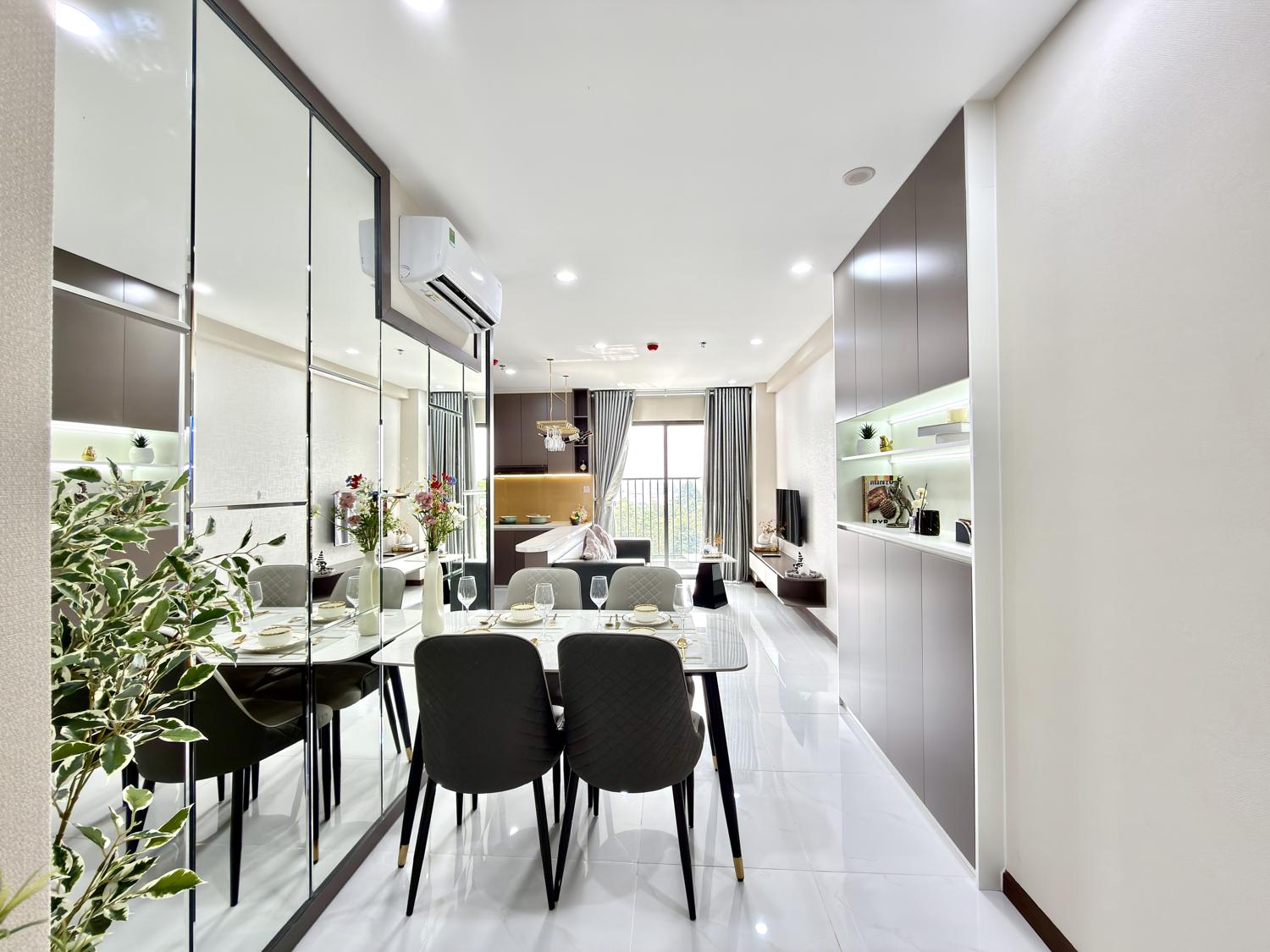 Hình ảnh bàn giao full nội thất căn hộ 3 phòng ngủ Diamond Boulevard