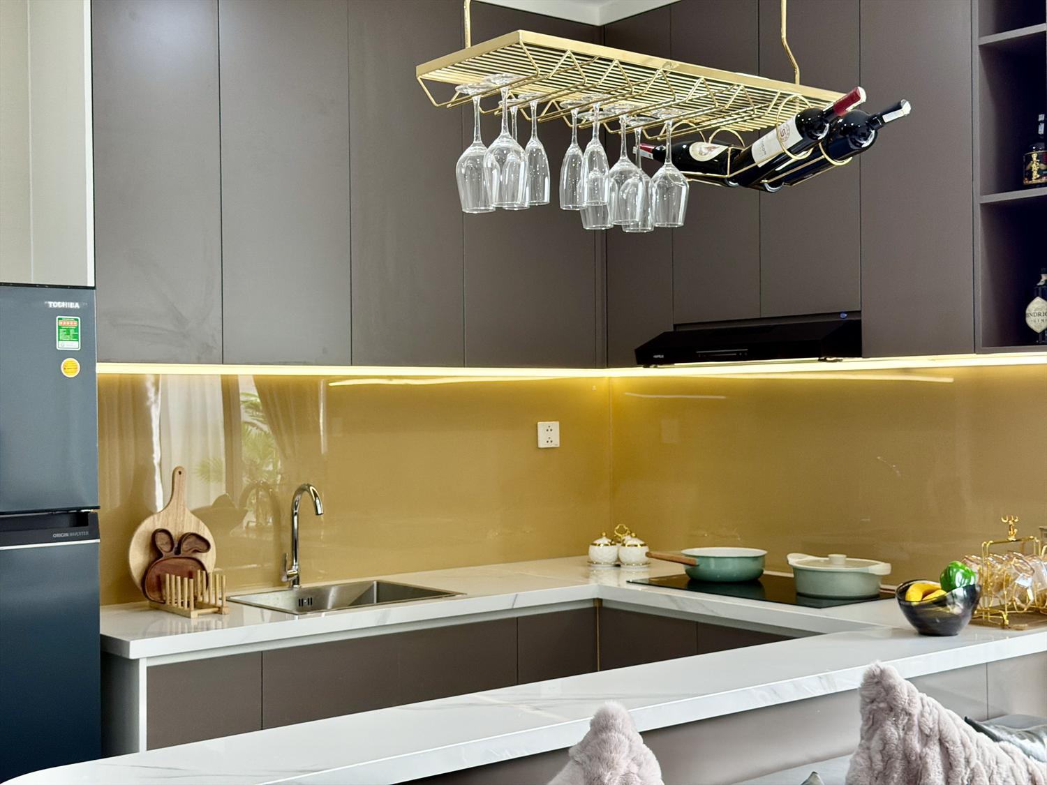 Hình ảnh bàn giao full nội thất căn hộ 3 phòng ngủ Diamond Boulevard