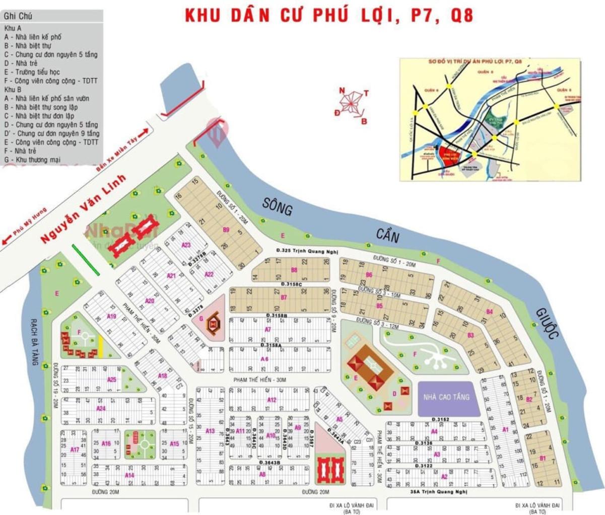 Quy hoạch mặt bằng KDC Hai Thành Phú Lợi