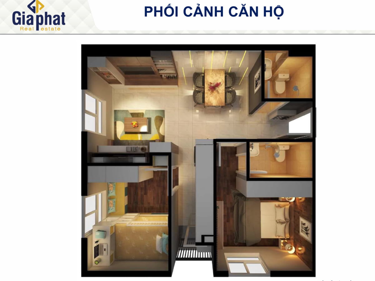 Thiết kế căn hộ dự án Đạt Gia Residence