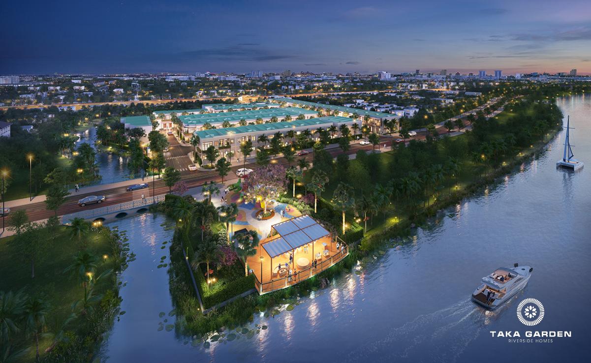 Phối cảnh dự án Taka Garden Riverside Homes