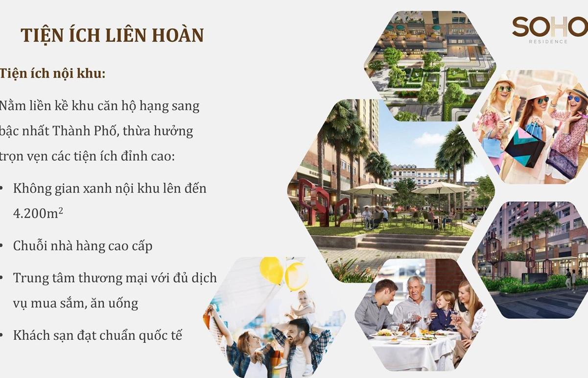 Tiện ích dự án Soho Residence Quận 1