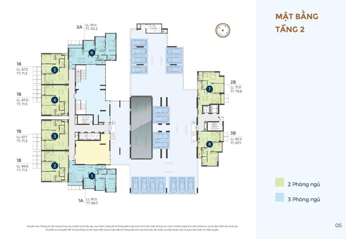 Mặt bằng dự án Precia Quận 2