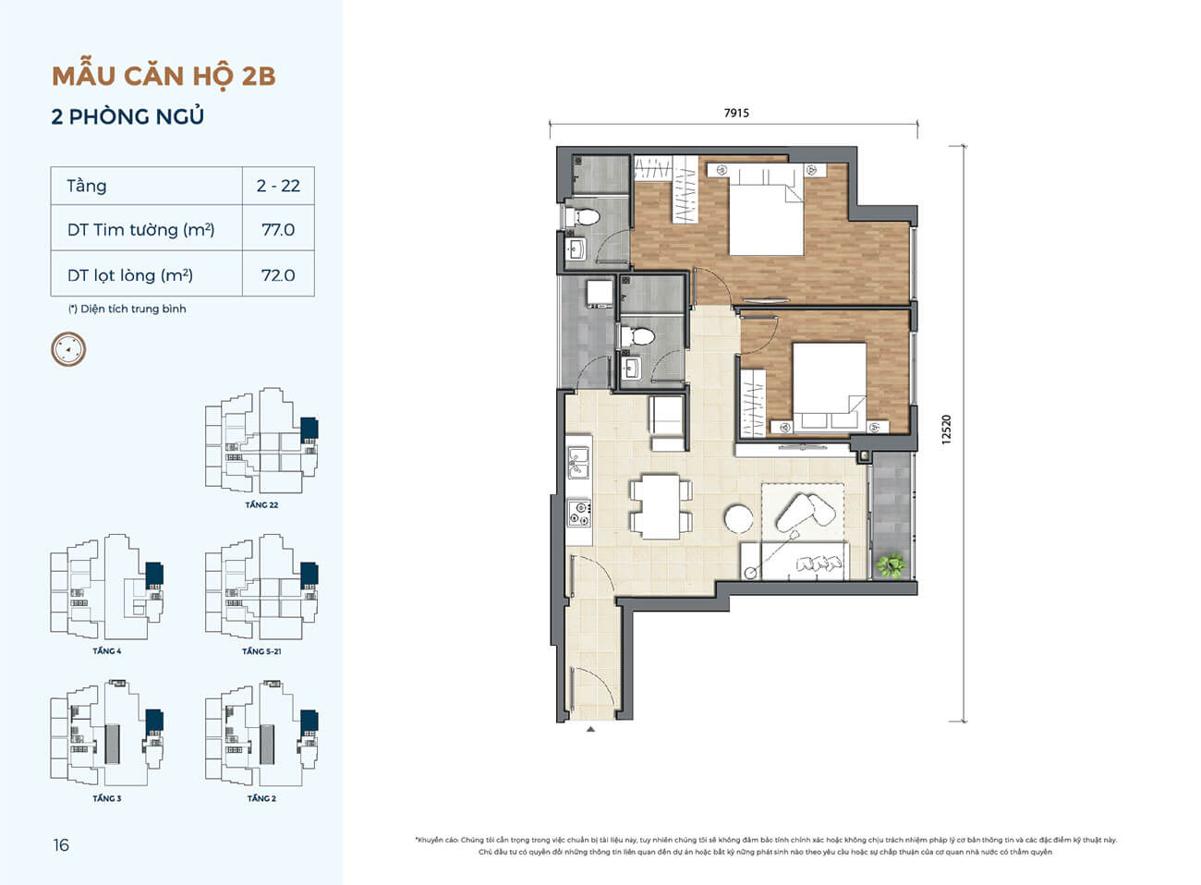 Thiết kế căn hộ dự án Precia Quận 2