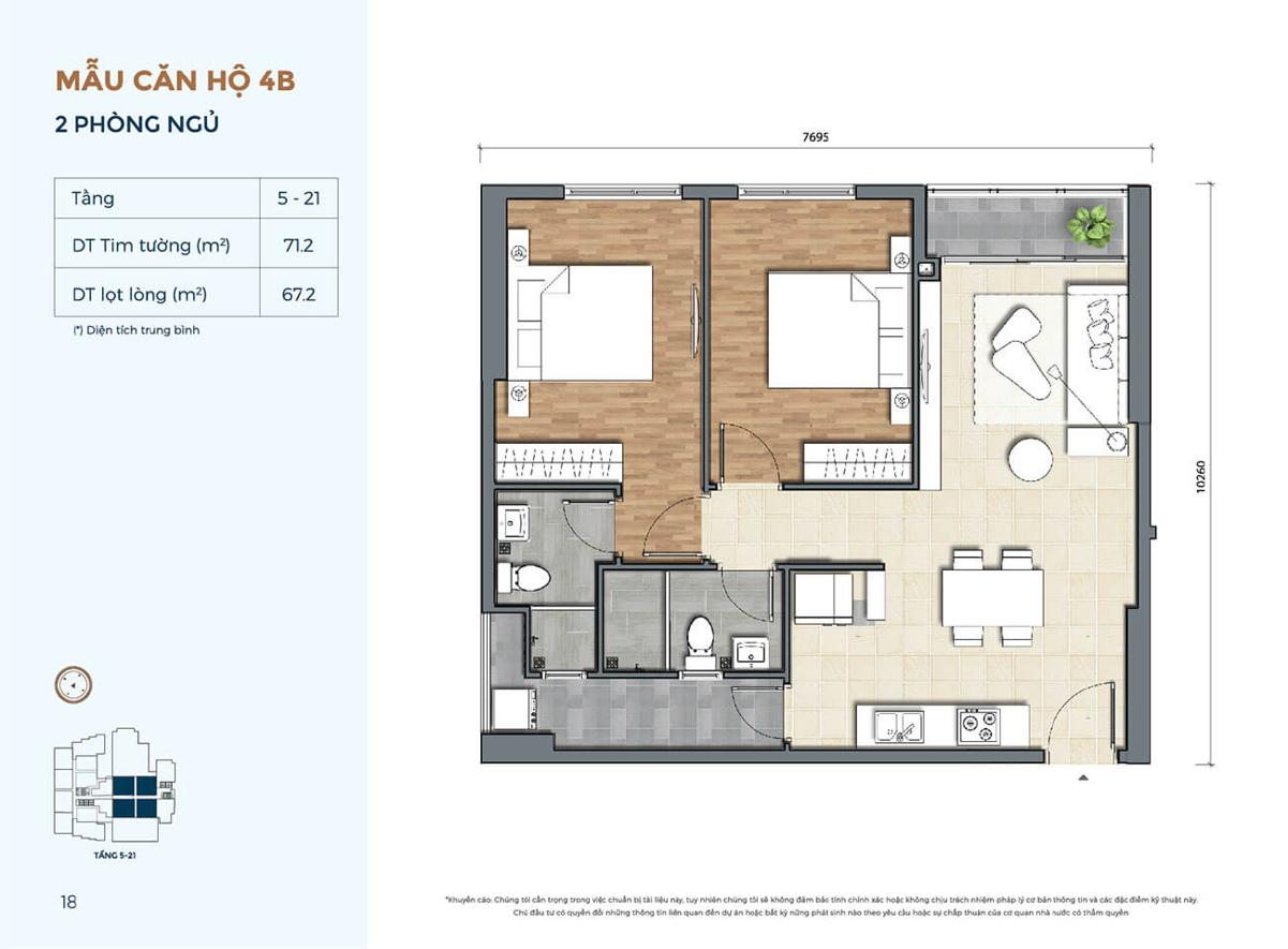 Thiết kế căn hộ dự án Precia Quận 2