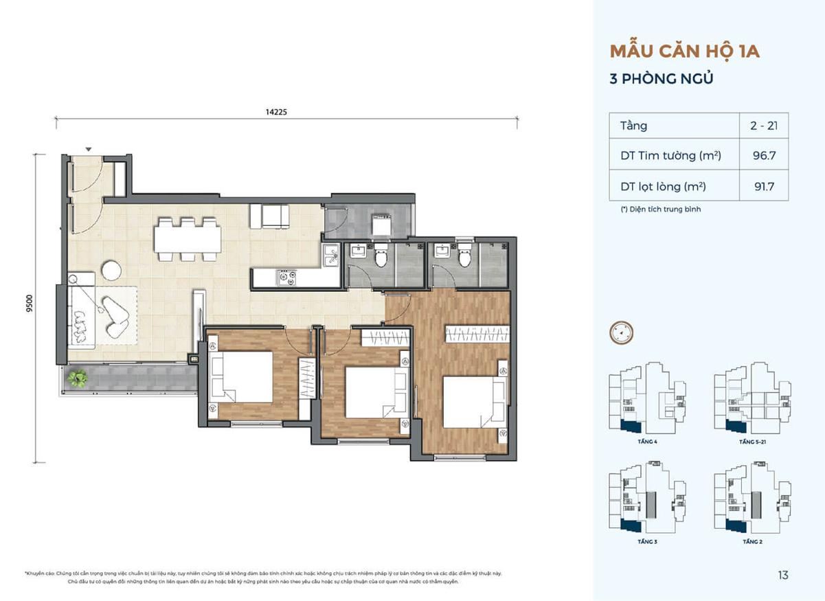 Thiết kế căn hộ dự án Precia Quận 2