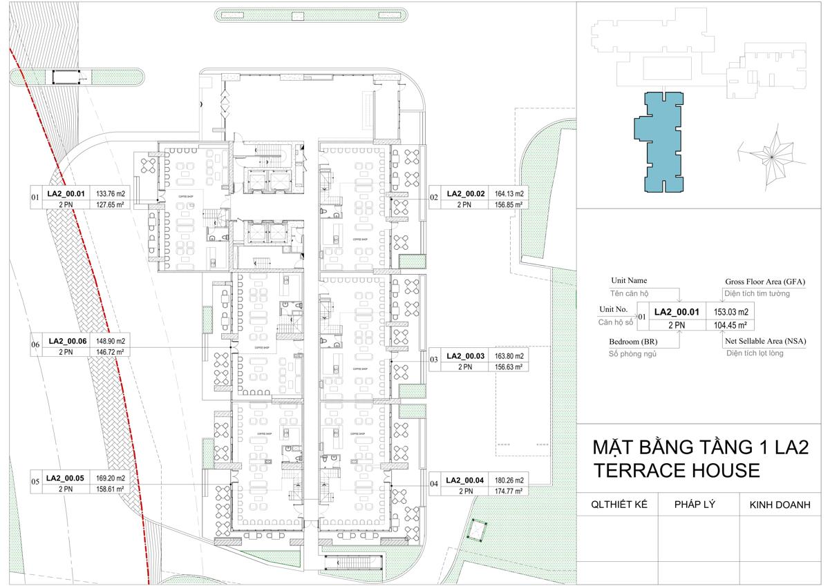 Mặt bằng dự án La Astoria Quận 2