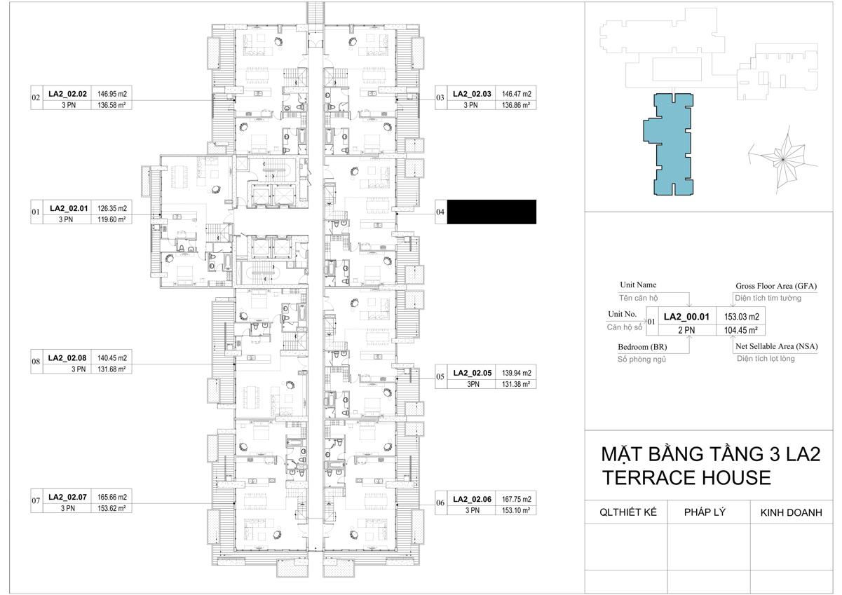 Mặt bằng dự án La Astoria Quận 2