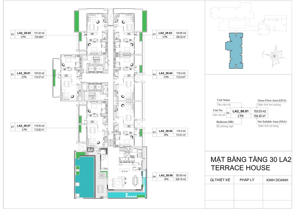 Mặt bằng dự án La Astoria Quận 2