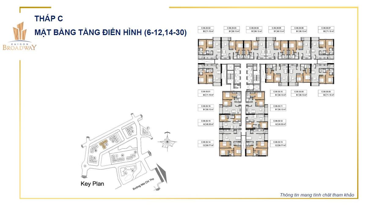 Mặt bằng dự án Sài Gòn Broadway