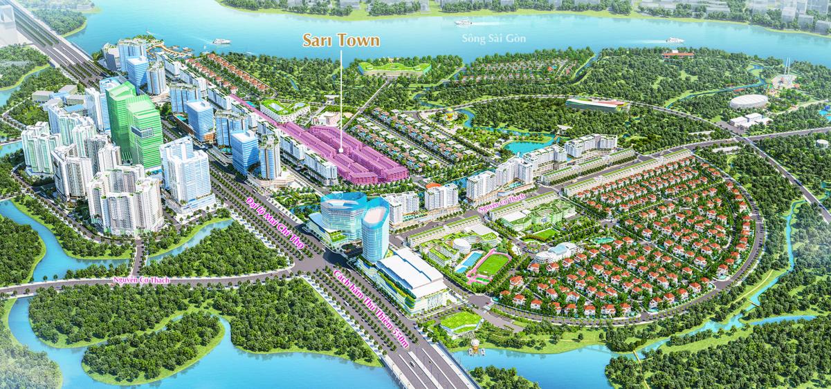 Phối cảnh dự án Sari Town Thủ Thiêm