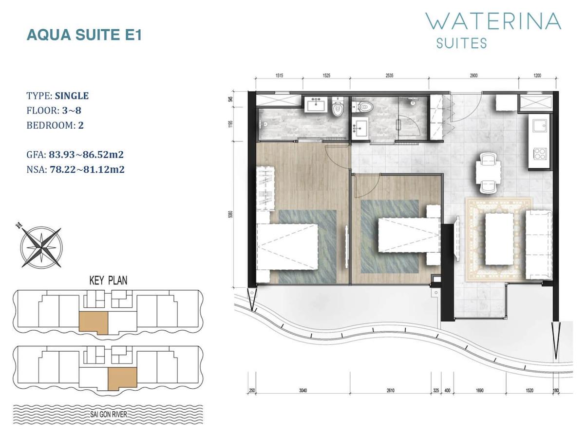 Thiết kế dự án Waterina Suites