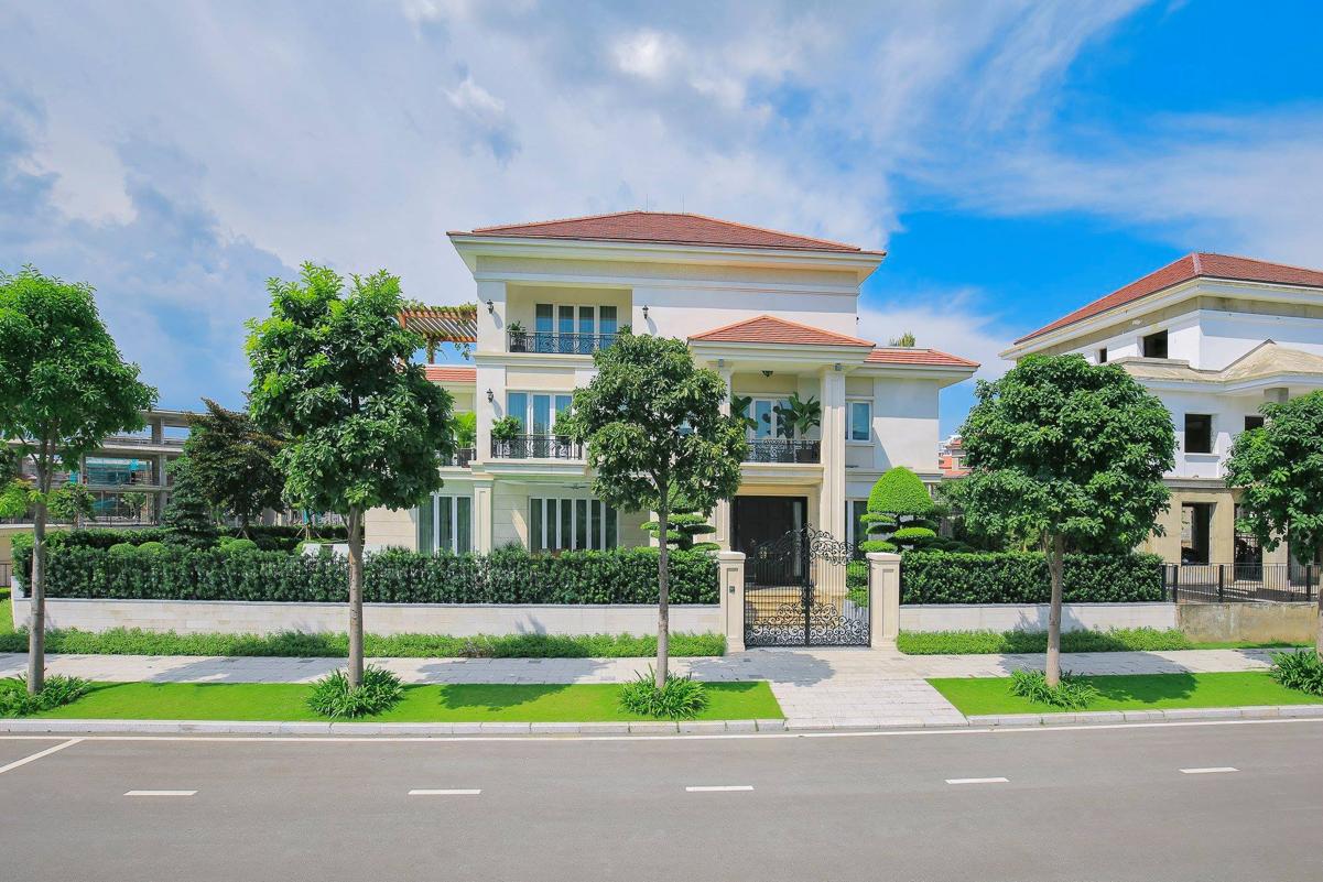 Hình thực tế dự án biệt thự Saroma Villa Thủ Thiêm