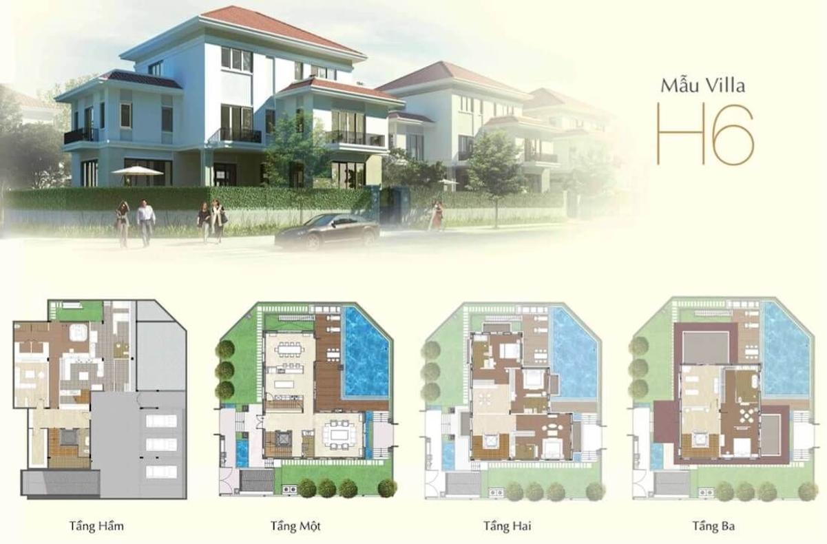 Thiết kế dự án biệt thự Saroma Villa Thủ Thiêm