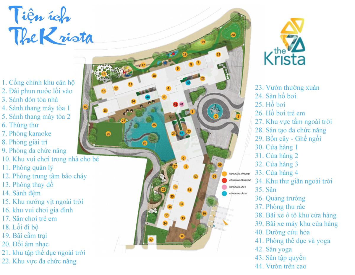 Tiện ích dự án The Krista Quận 2