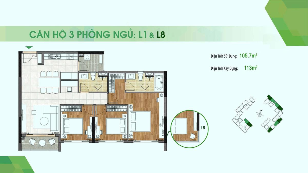 Thiết kế căn hộ Sadora Apartment Quận 2