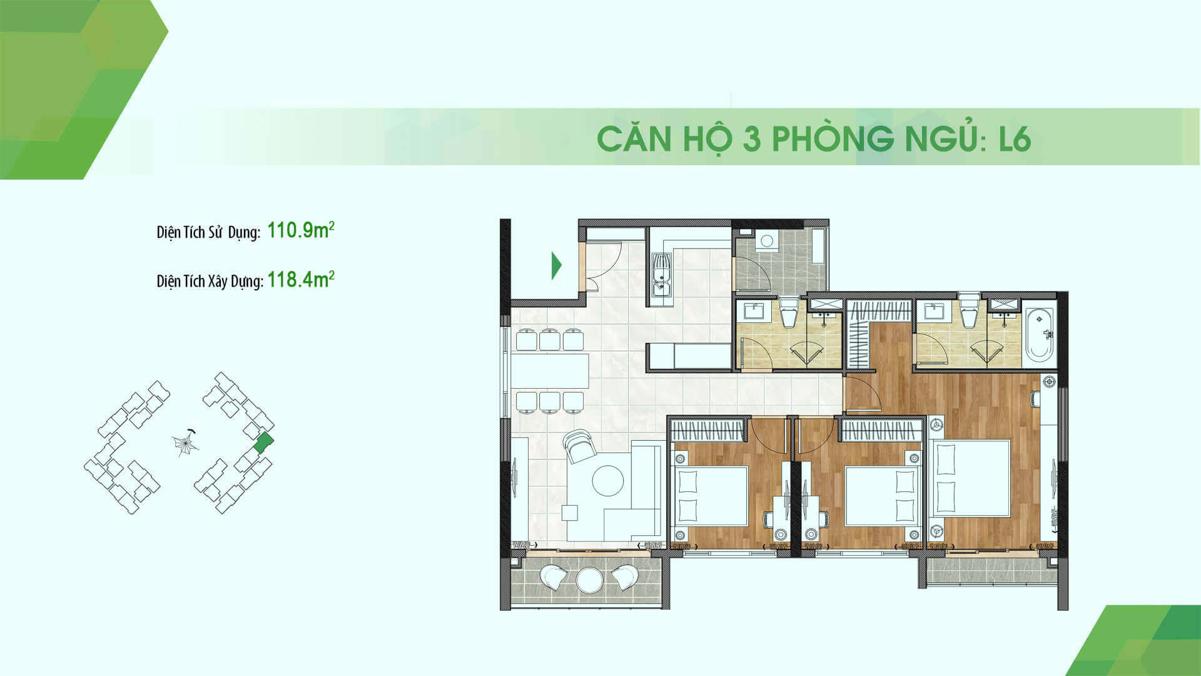 Thiết kế căn hộ Sadora Apartment Quận 2