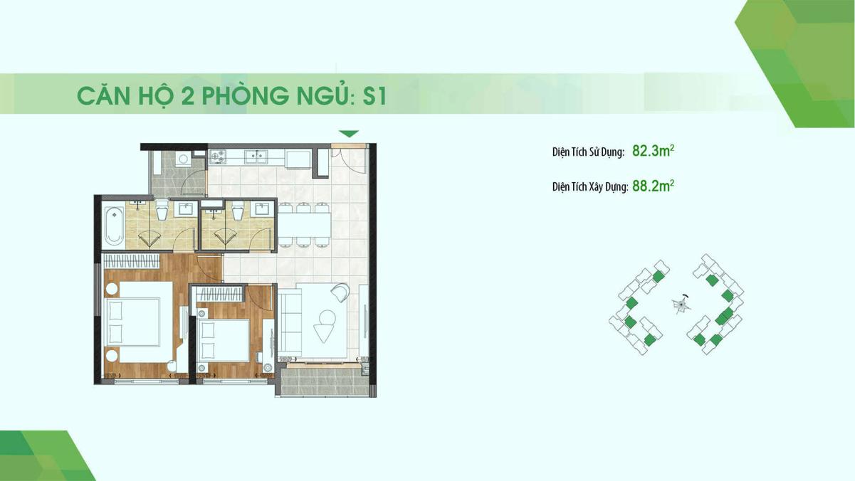 Thiết kế căn hộ Sadora Apartment Quận 2