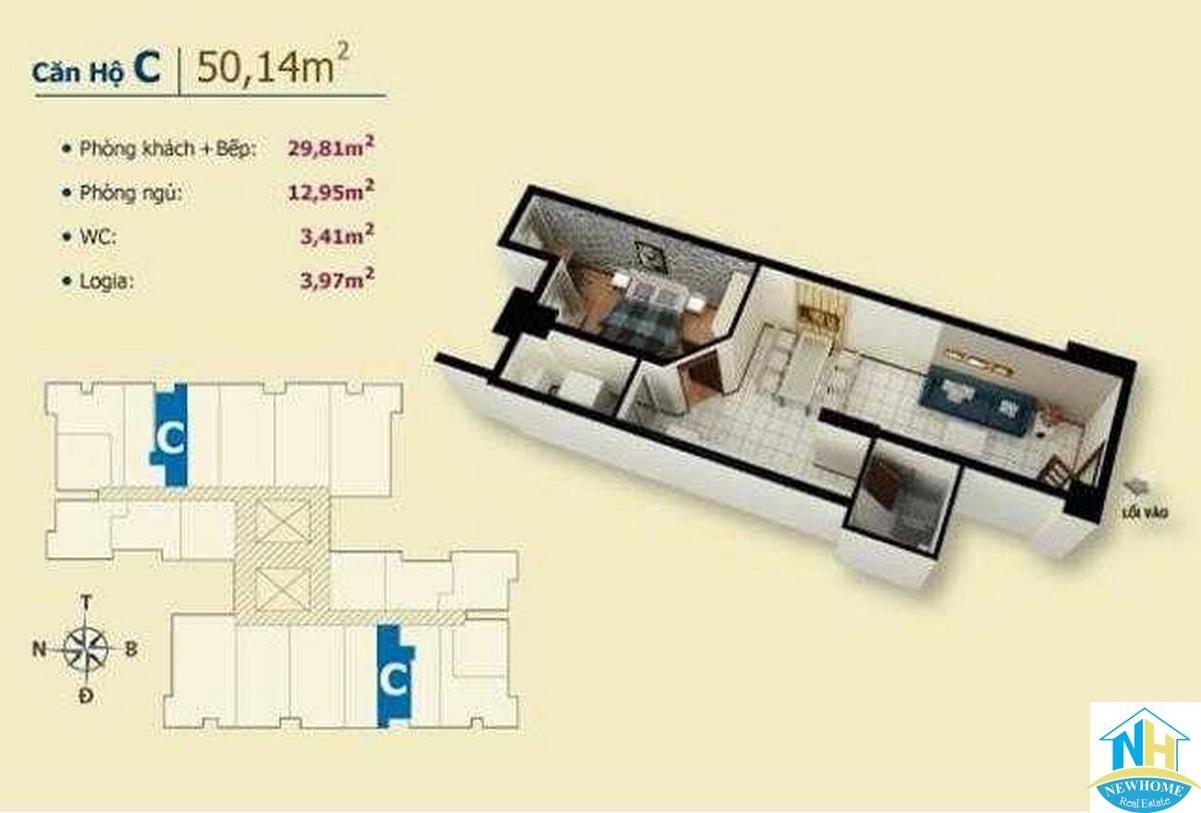 Thiết kế căn hộ dự án Cheery Apartment