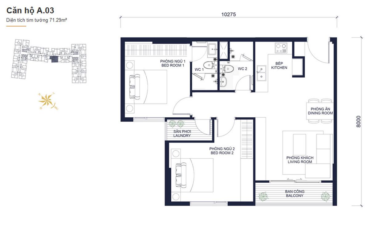 Thiết kế căn hộ dự án Masteri Millennium Quận 4