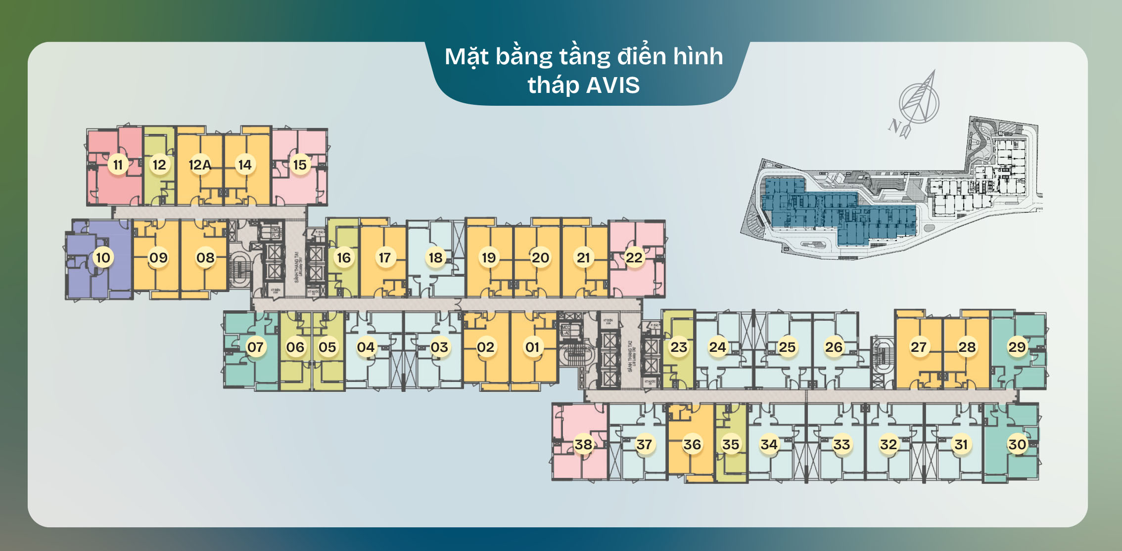 TT Avio Mặt bằng tầng 5-29 điển hình TT AVIO