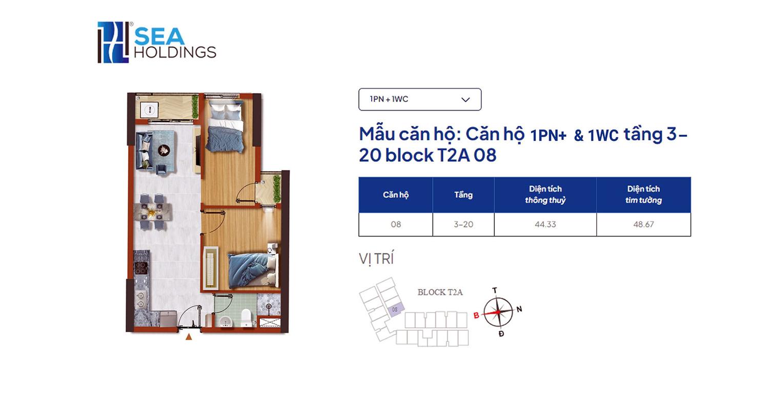 Thiết kế căn hộ dự án Destino Centro