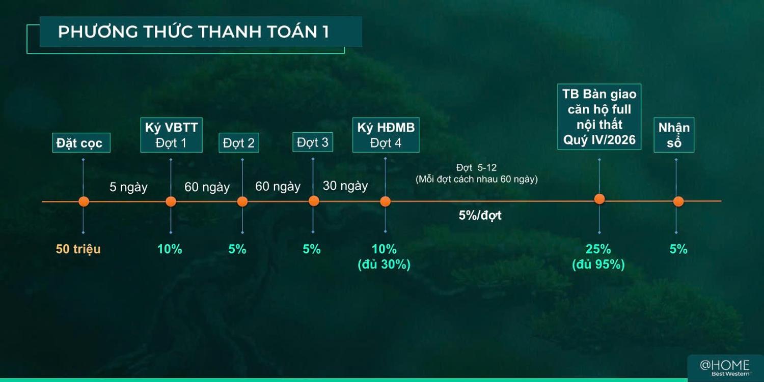 Phương thức thanh toán Central Home Saigon