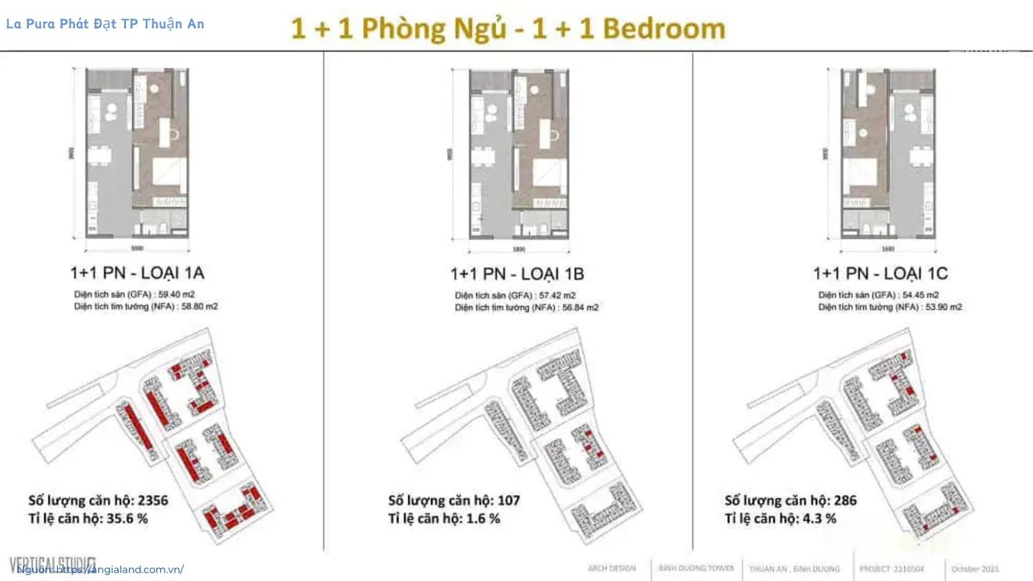 Mặt bằng & thiết kế dự án La Pura Bình Dương