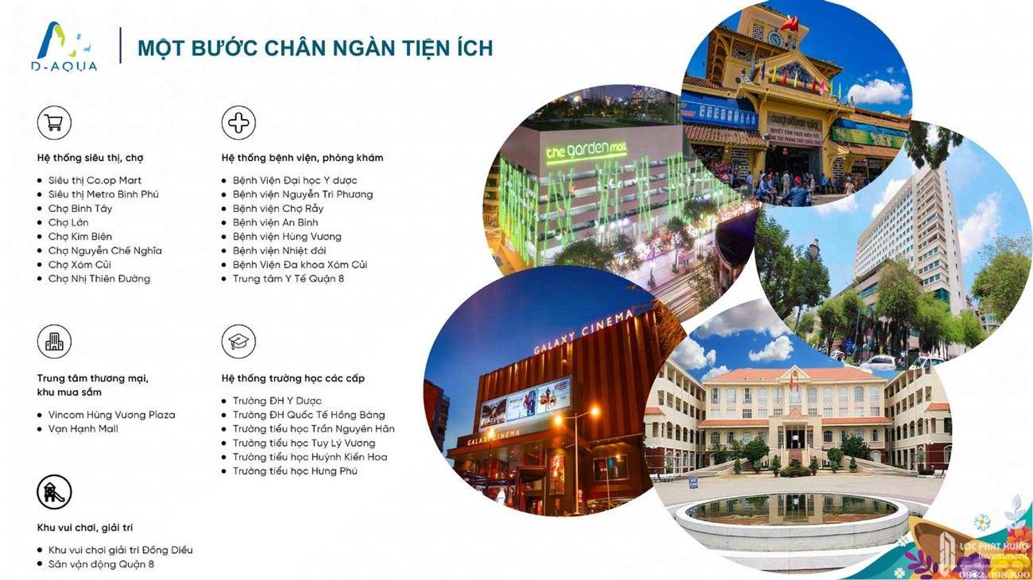 D-Aqua Quận 8 Vị trí liên kết vùng D-Aqua