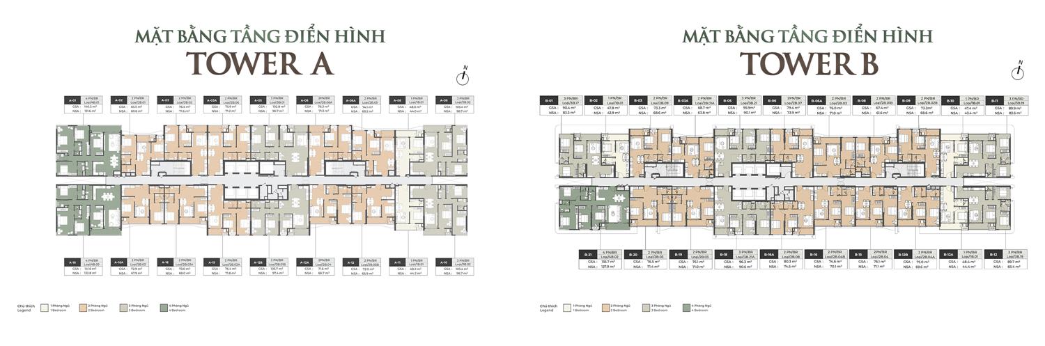 Lumiere Midtown Mặt bằng & thiết kế Lumiere Midtown