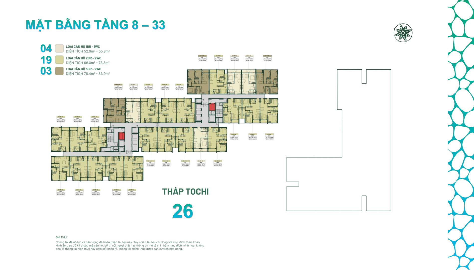 Happy One Mori Mặt bằng & thiết kế Happy One Mori