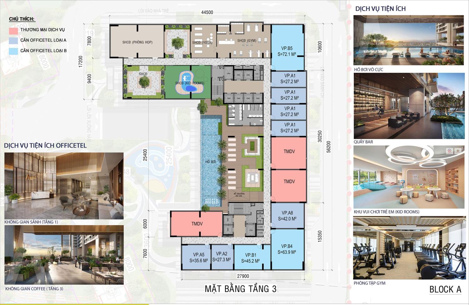 Mặt bằng & thiết kế Ava Center