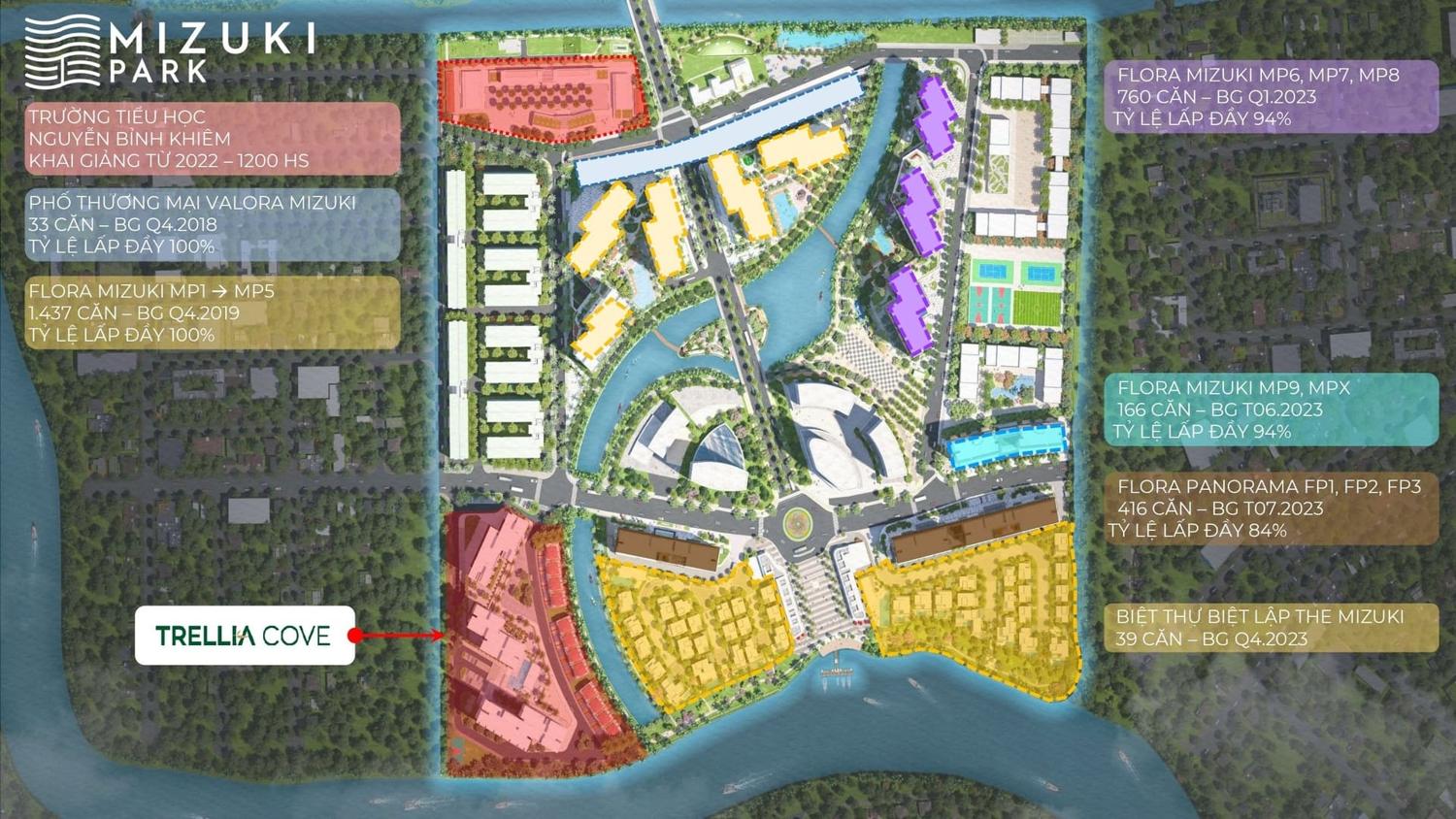 Trellia Cove Mặt bằng dự án Trellia Cove