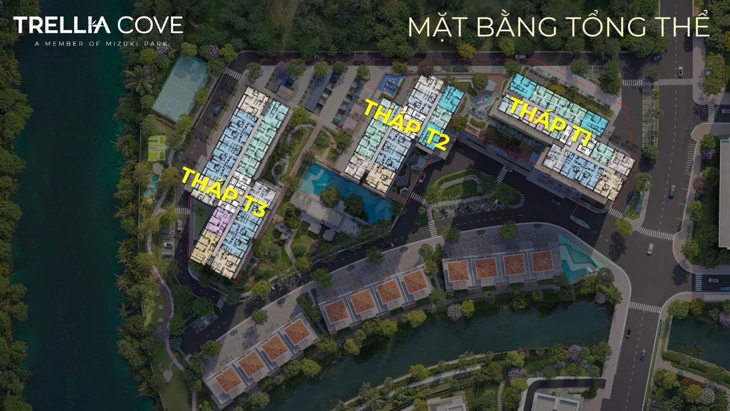Trellia Cove Mặt bằng dự án Trellia Cove