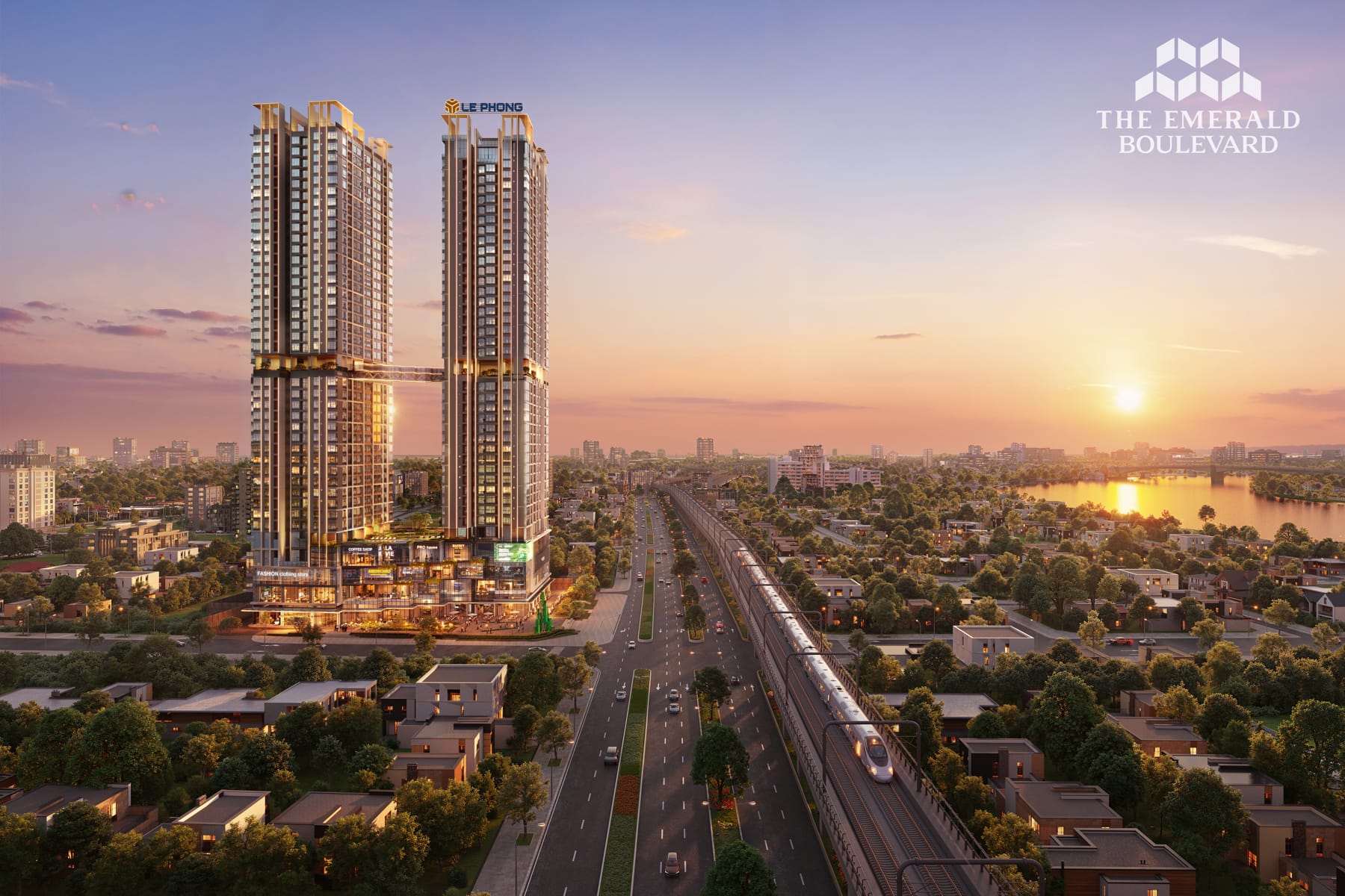 Phối cảnh dự án The Emerald Boulevard