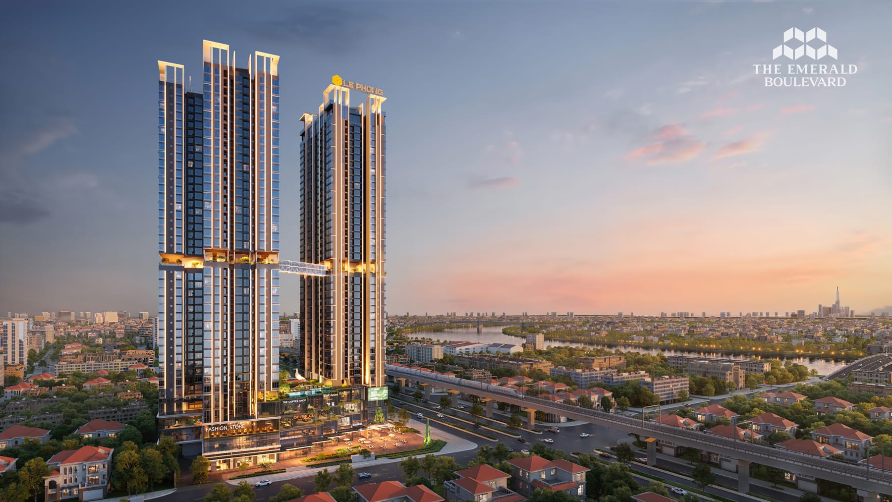 Phối cảnh The Emerald Boulevard