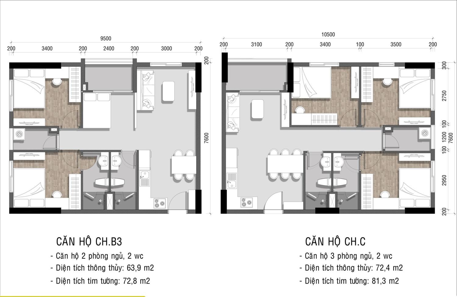 Mặt bằng & thiết kế Ava Center