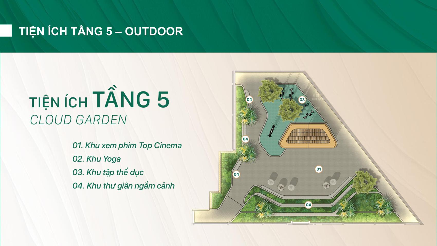 Mặt bằng tầng 5 The Emerald Garden View