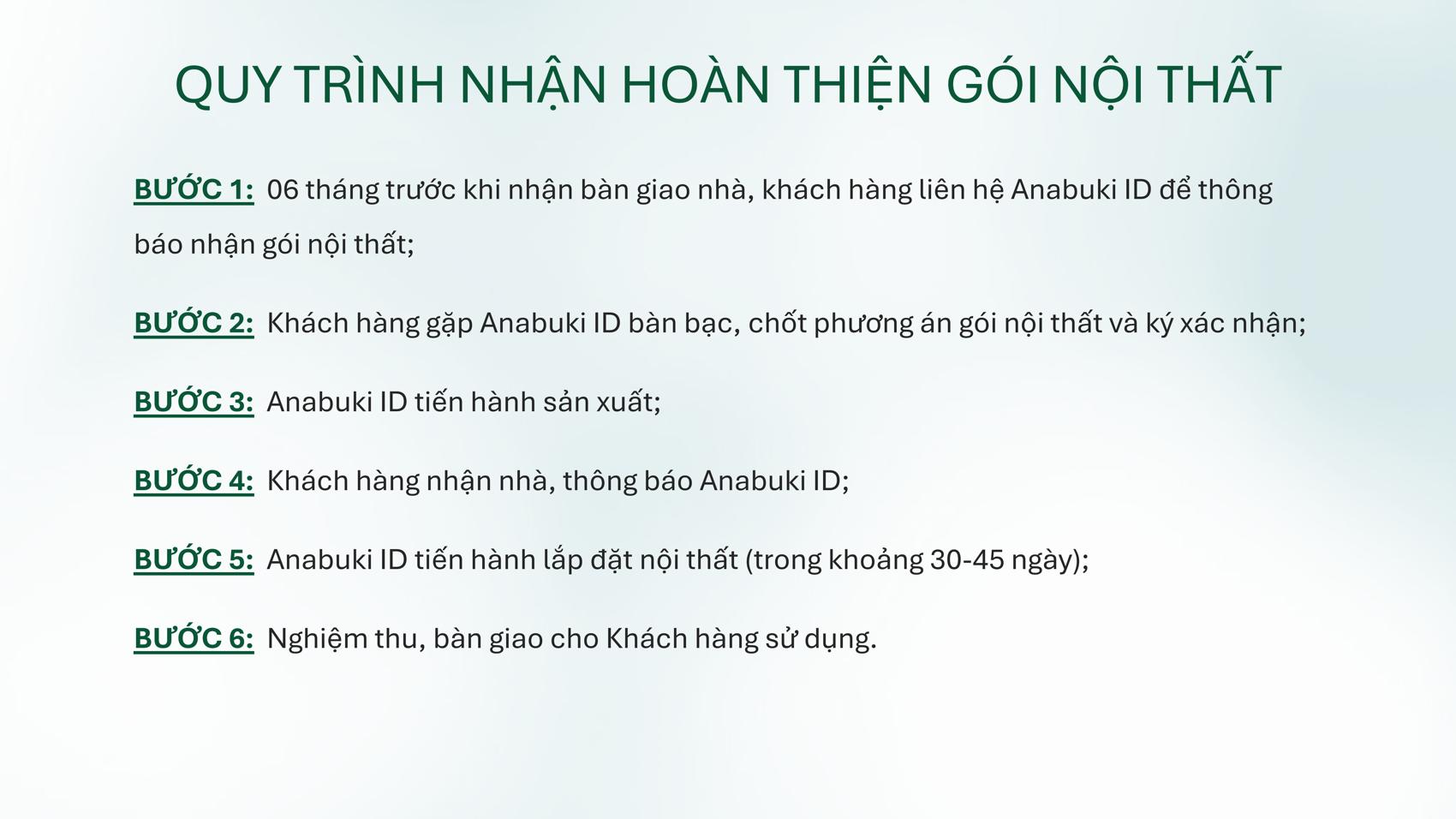 Dự án Chương trình tặng nội thất Emerald Garden View chi tiết