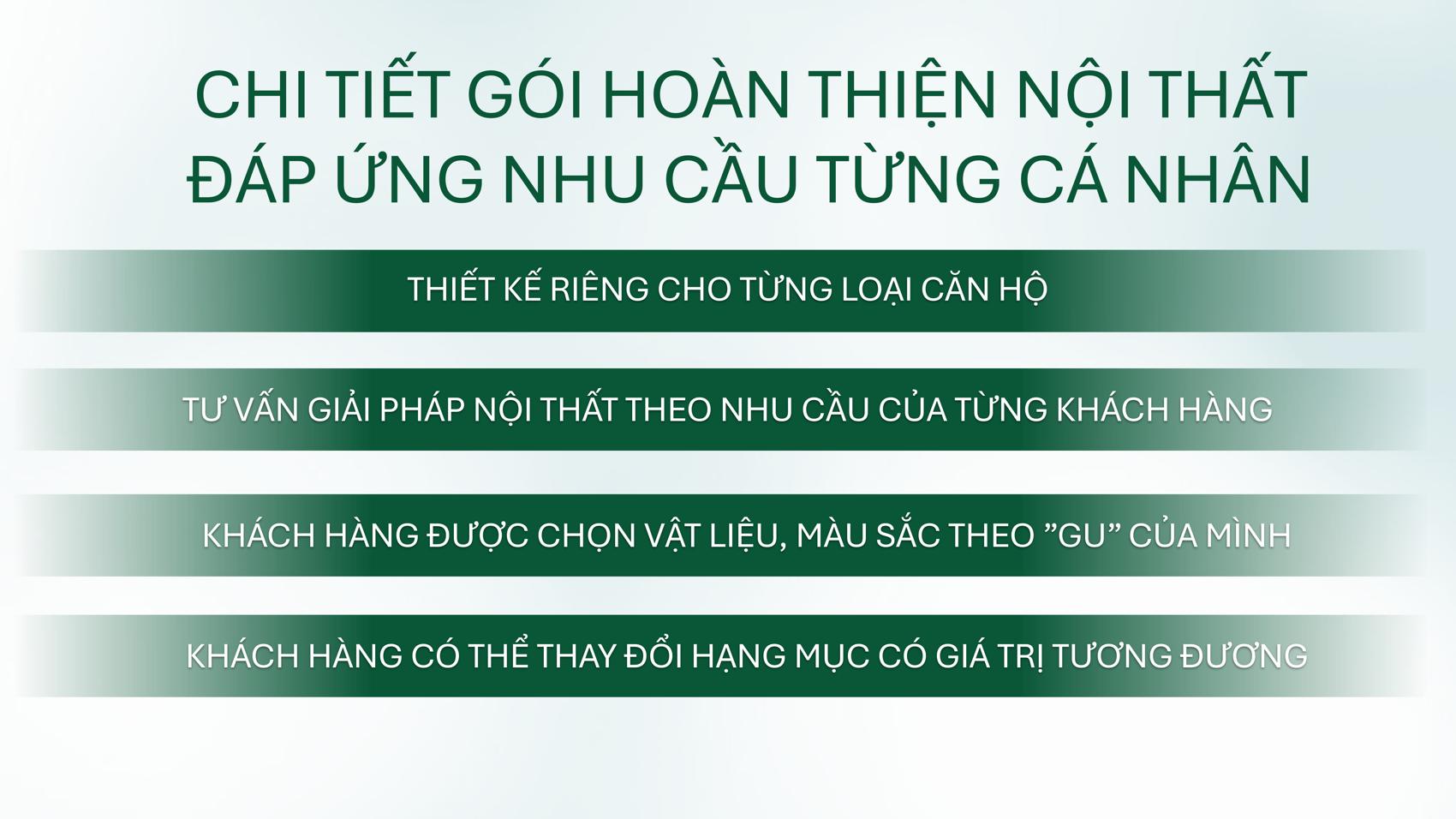 Dự án Chương trình tặng nội thất Emerald Garden View chi tiết
